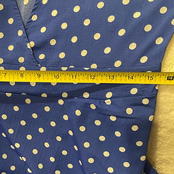 Blue Polka Dot Maxi Dress - Picture 10 of 10